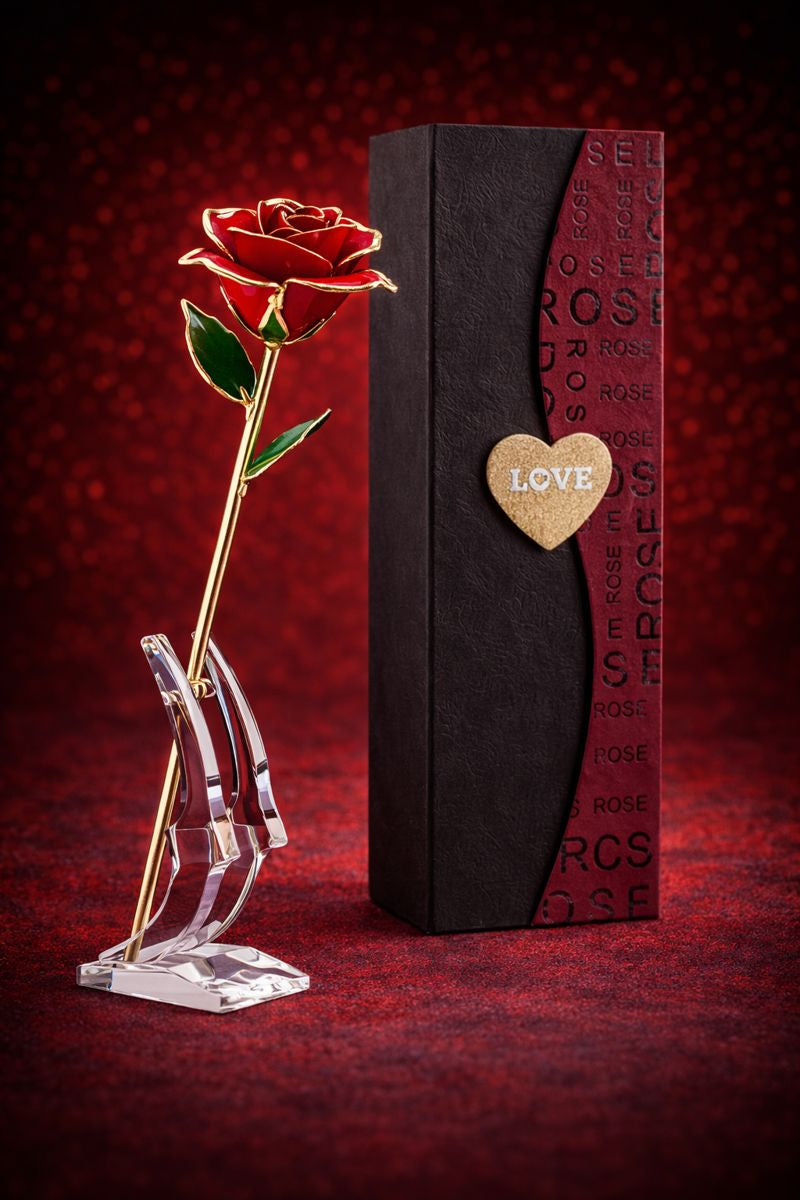 24K Gold-Plated Rose - Gift of Eternal Love