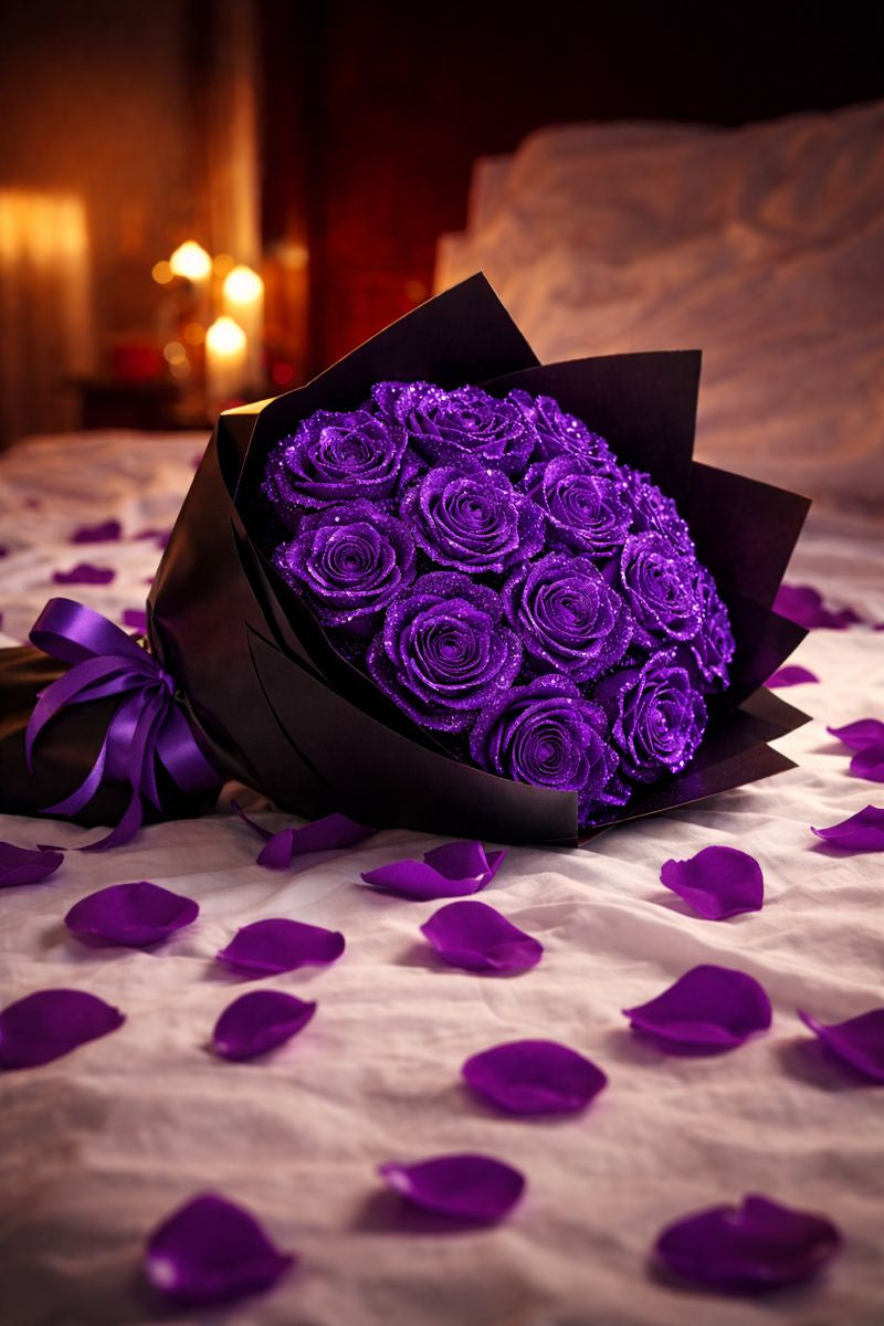 Eternal Glitter Rose Bouquet - The Flower That Never Fades