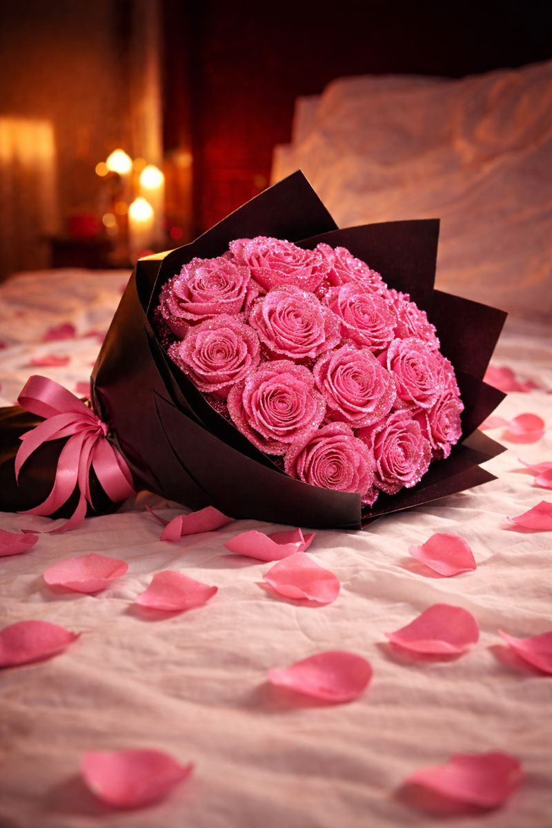 Eternal Glitter Rose Bouquet - The Flower That Never Fades