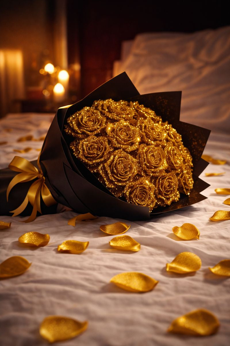 Eternal Glitter Rose Bouquet - The Flower That Never Fades
